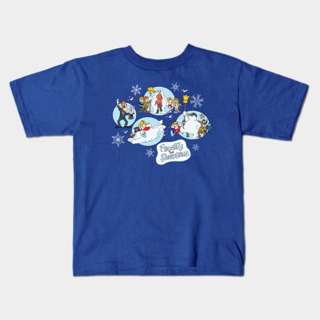 Frosty The Snowman Kids T-Shirt by Chewbaccadoll
